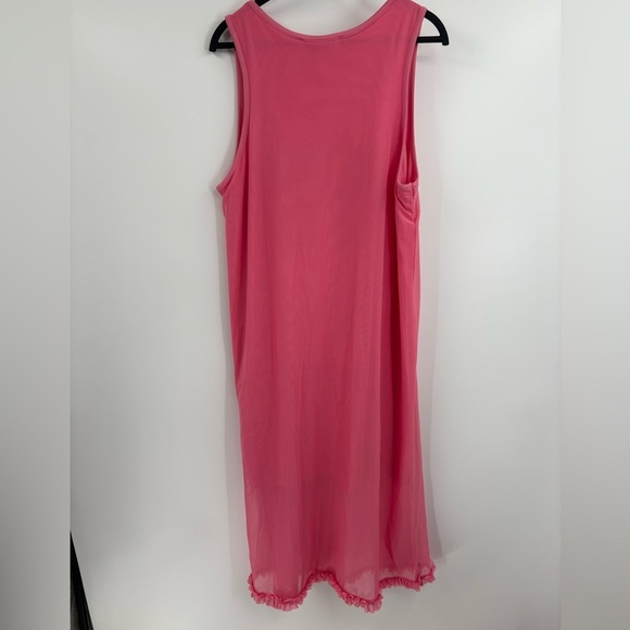 Love Moschino Pink Anita Ruffle Coquette Luxury Y2K Boho Slip Maxi Dress Size 8 - Picture 6 of 16